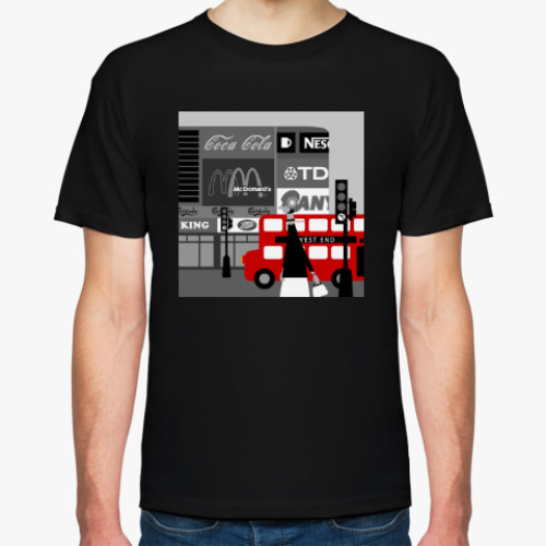 Футболка с принтом West End