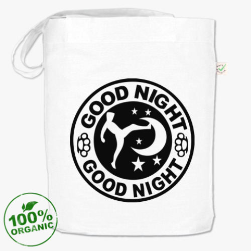 Сумка шоппер с принтом ' good night'