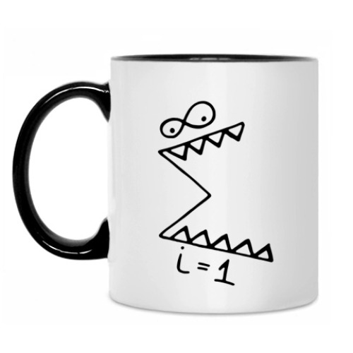 Кружка с принтом Зубастая Сумма