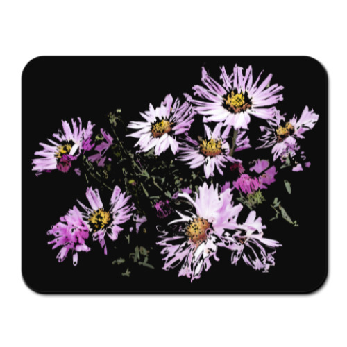 Коврик для мыши с принтом Хризантемы