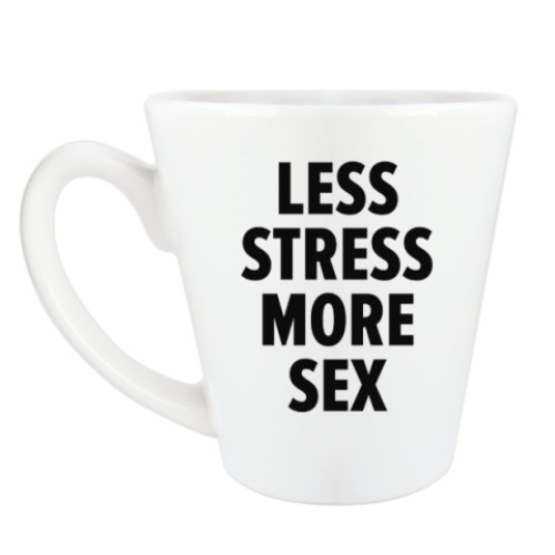 Чашка Латте с принтом LESS IS MORE