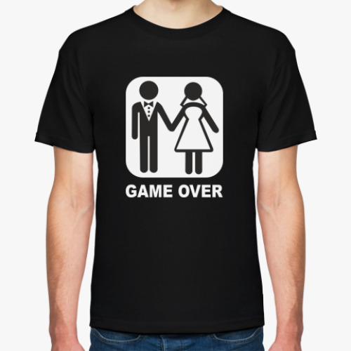Футболка с принтом Свадьба GAME OVER