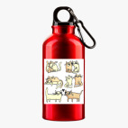 Металлическая бутылка 400 мл UV-DTF