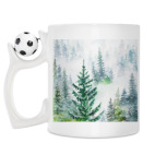 Кружка с футбольным мячиком