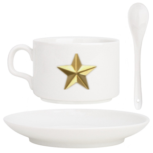 Кофейный набор с принтом Генеральская Звезда
