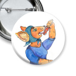 Лиса ест мухомор