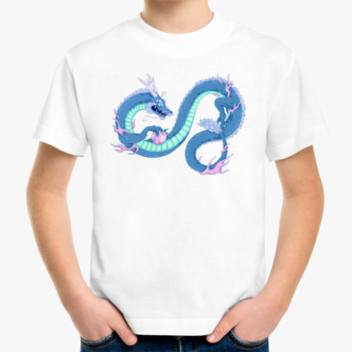 Детская футболка с принтом Китайский дракон