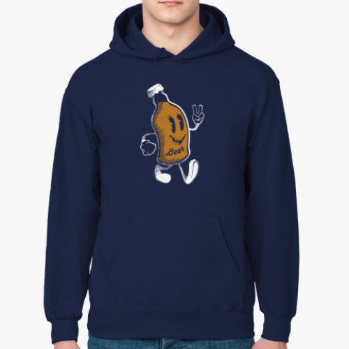 Толстовка худи с принтом Герой веселья (hero of fun)