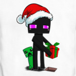 Эндермен из майнкрафта поздравляет с Новым Годом!