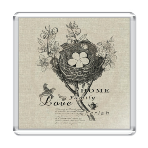 Магнит с принтом Прованс