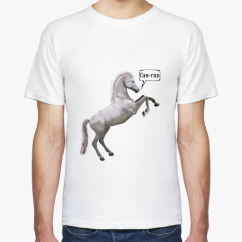 Футболка с принтом Лошадка