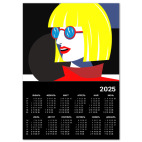 Стильная девушка в стиле поп арт