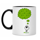 Кружка двухцветная