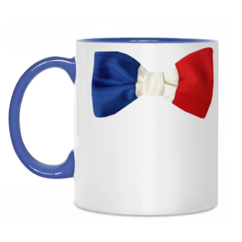 Кружка с принтом France Bow Tie
