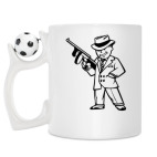Кружка с футбольным мячиком