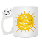 Кружка с футбольным мячиком