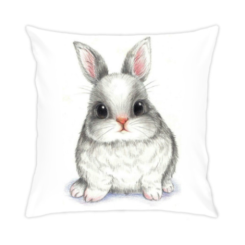 Подушка с принтом Rabbit