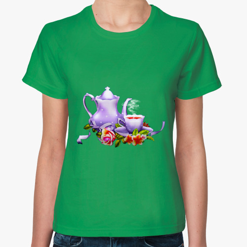 Женская футболка с принтом Tea
