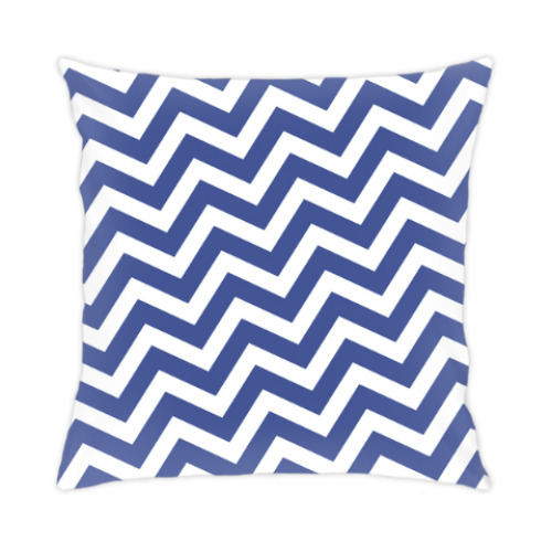Подушка с принтом шеврон