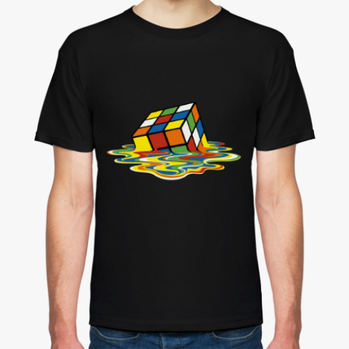 Футболка с принтом Кубик Рубика (Шелдон Куппер)