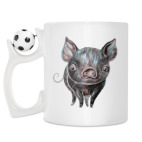 Кружка с футбольным мячиком