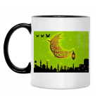 Кружка двухцветная