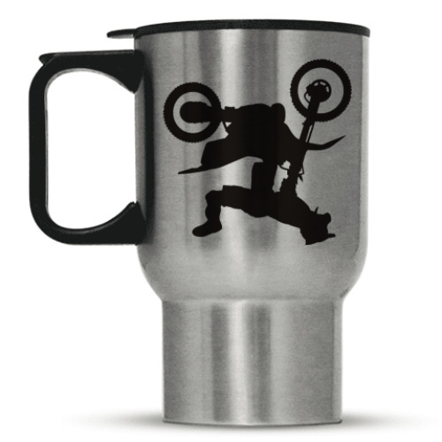 Кружка-термос с принтом Moto Freestyle