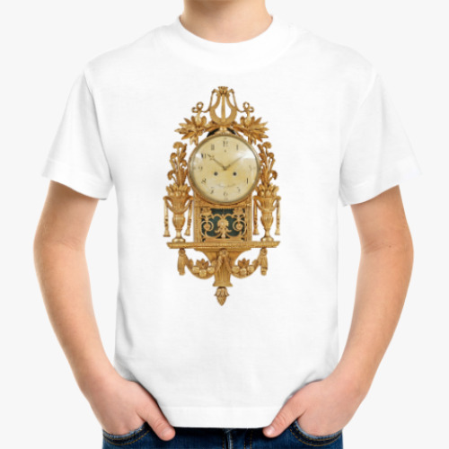 Детская футболка с принтом Золотые часы - Лира